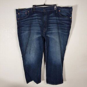 Levis 559 Mens Jeans Dark Wash Stretch Denim W58 L29 actual size